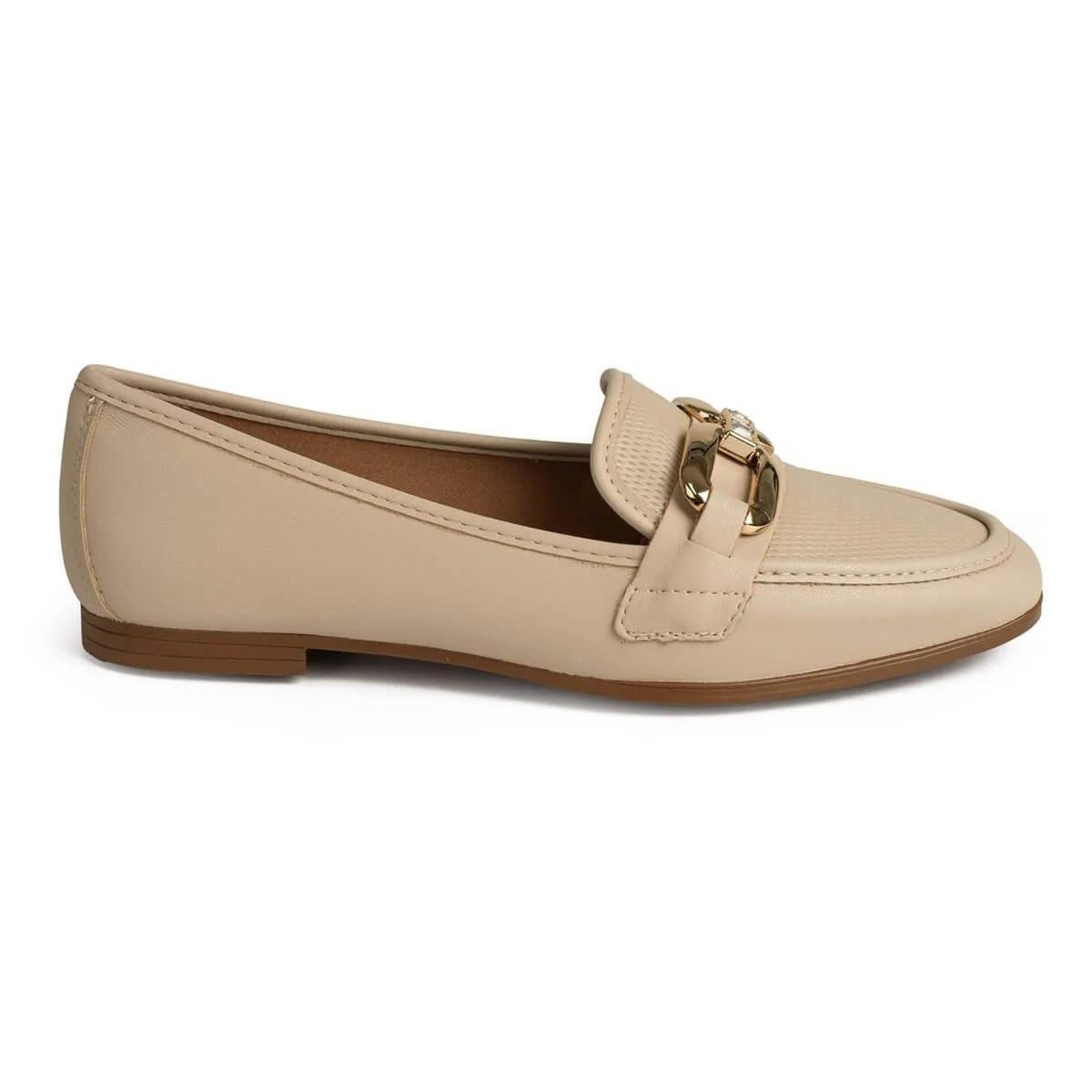 Sapato Mocassim Loafer Feminino Dakota D0822 Bege