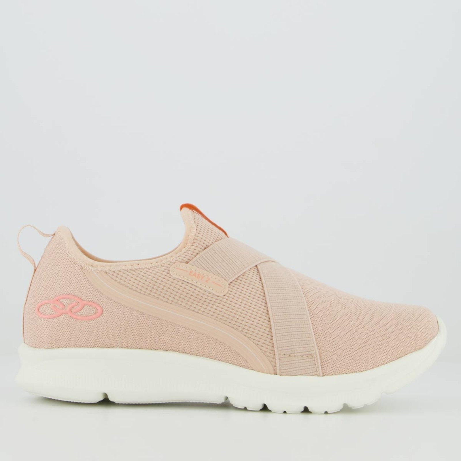 Vista 2 Tênis Olympikus Easy 2 Feminino Salmão rosa OLYMPIKUS rosa