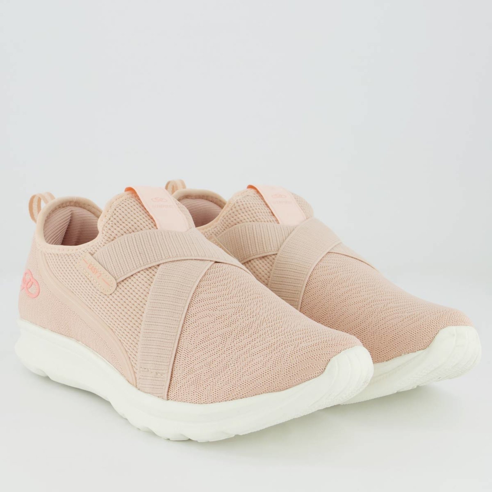 Vista 3 Tênis Olympikus Easy 2 Feminino Salmão rosa OLYMPIKUS rosa