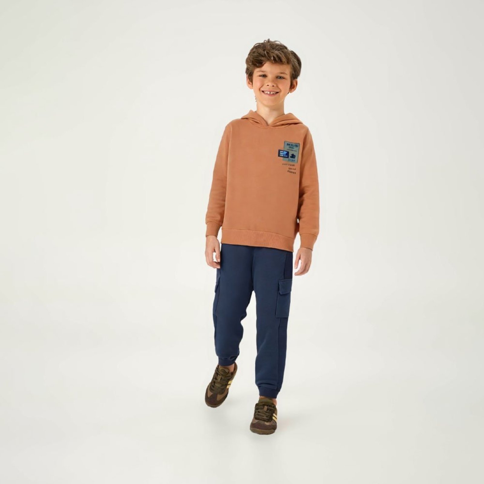 Infantil - Conjunto Marrom Pulla Bulla Menino - 55379-600