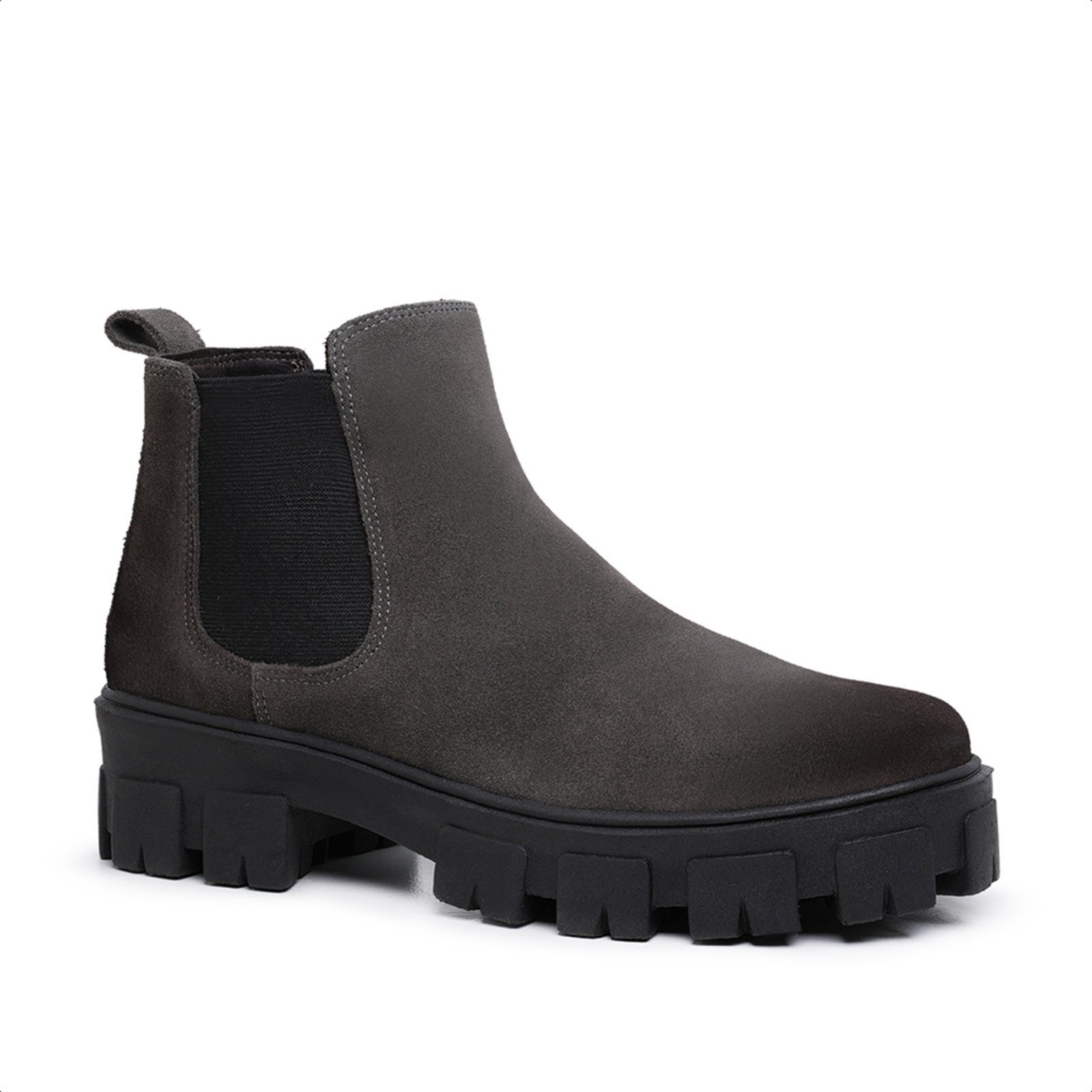Bota Chelsea Masculina Malbork Cinza com Solado Tratorado 24788NCZ