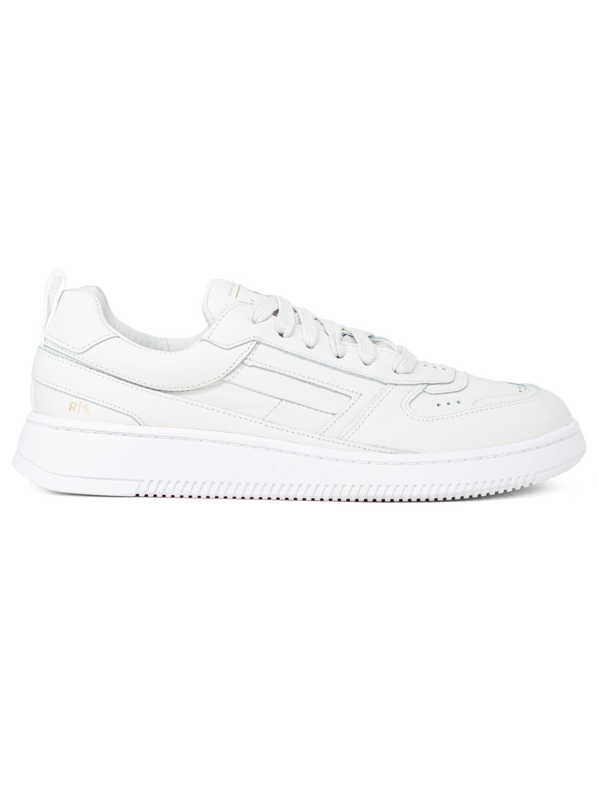 Tênis Masculino Reserva Go Casual Hero Couro Com Cadarço Conforto Costurado Branco