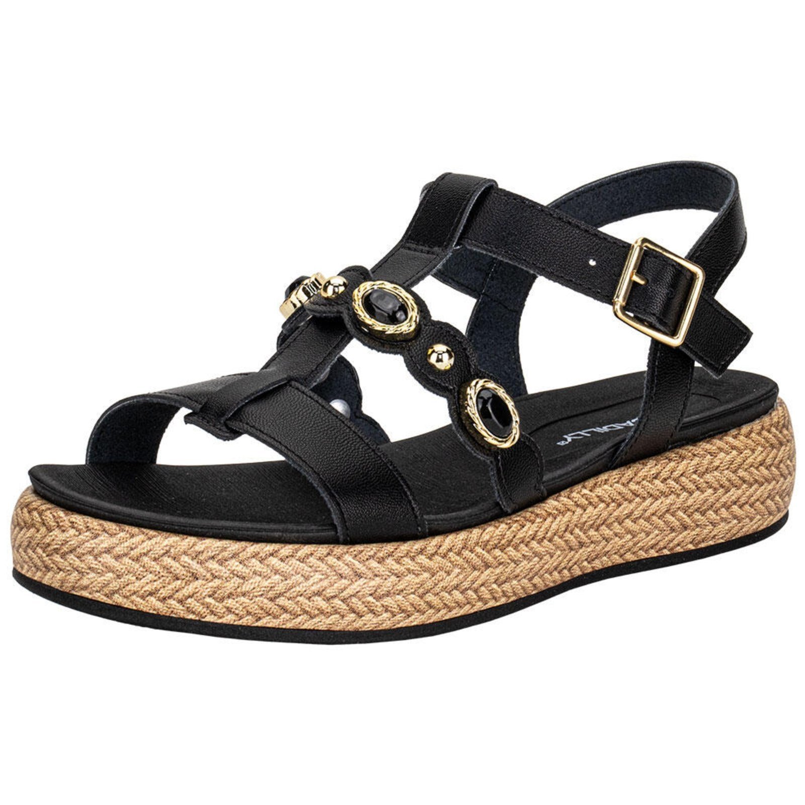 Sandália Feminina Flat Piccadilly 459019 0084590 Preto