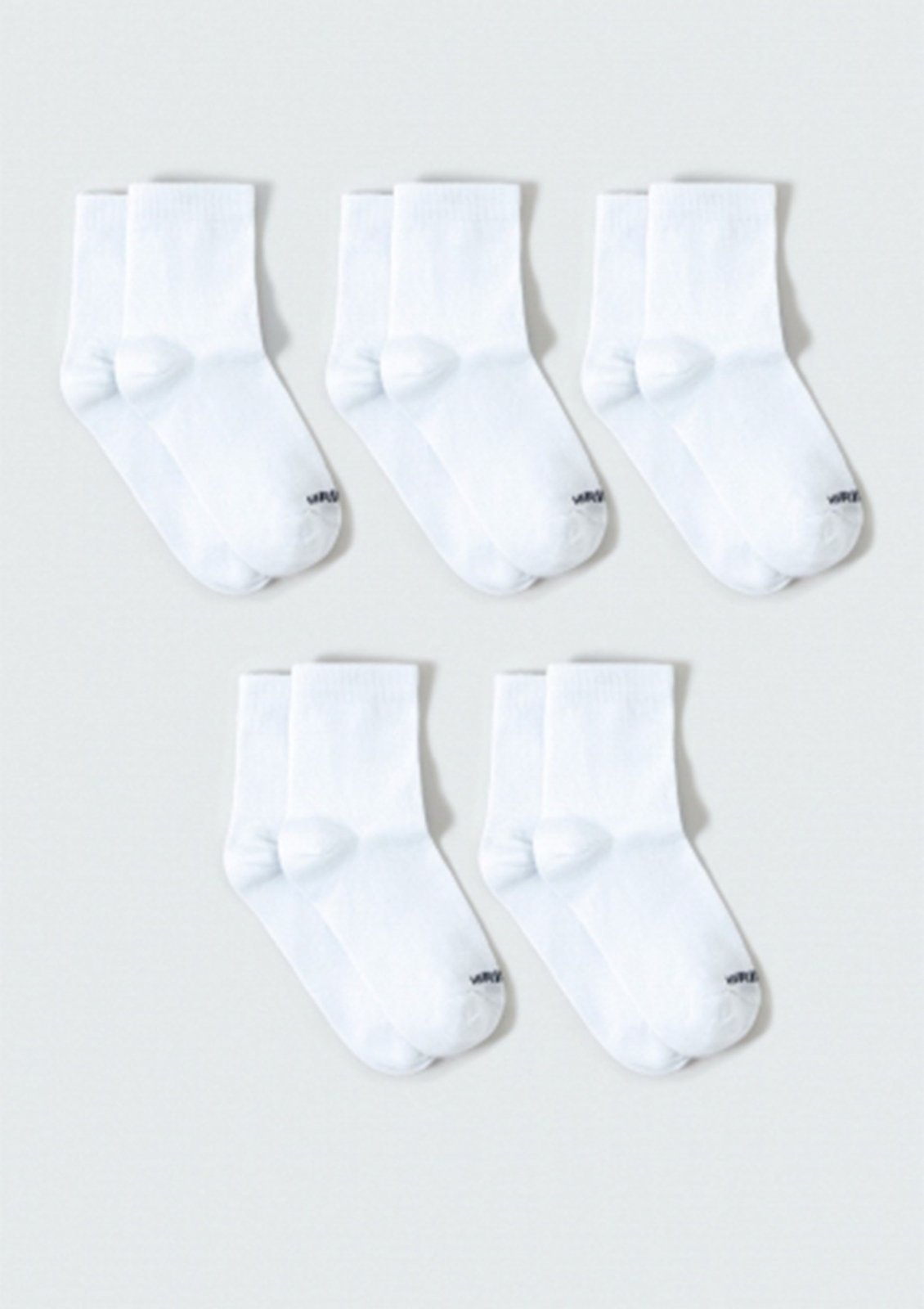 Kit Com 5 Pares De Meia Unissex Cano Médio Hering