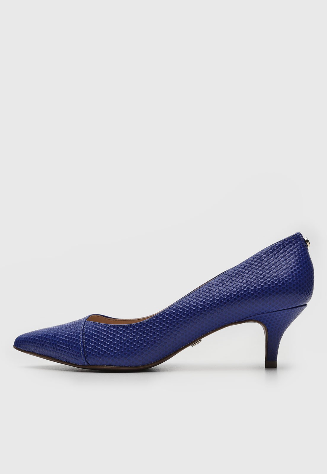 Scarpin Jorge Bischoff de Couro Azul