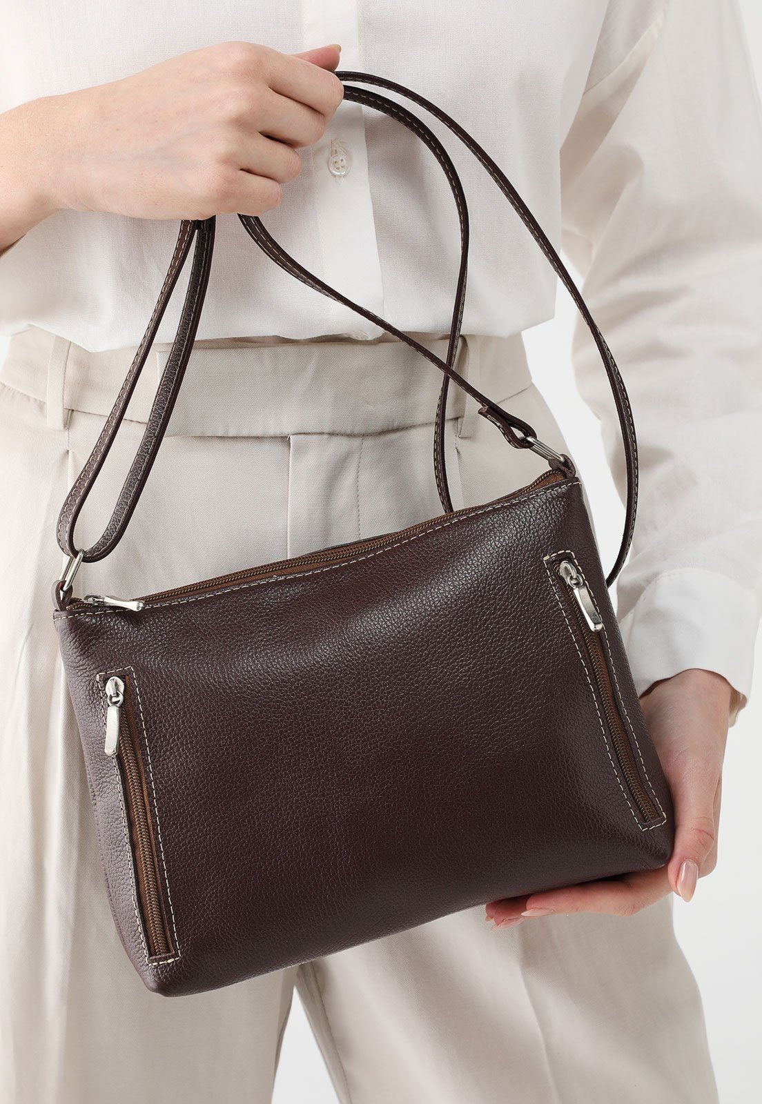 Bolsa SN Couros Belize Marrom