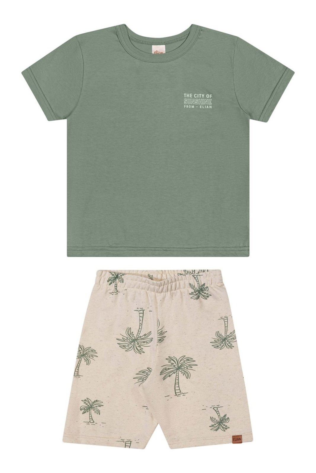 Infantil - Conjunto Menino Coqueiros Elian Verde