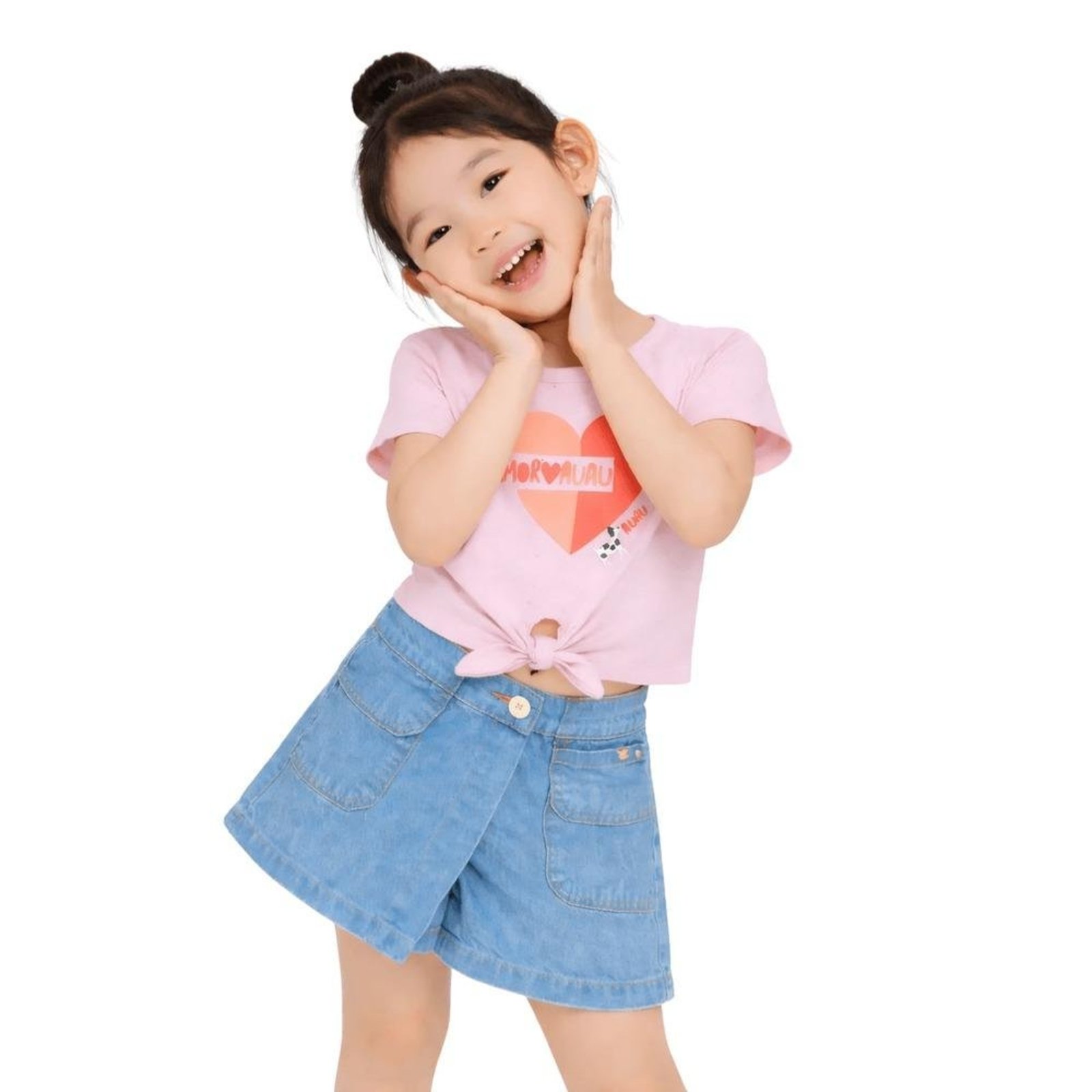 Infantil - Blusa Menina Passeando Alphabeto Rose