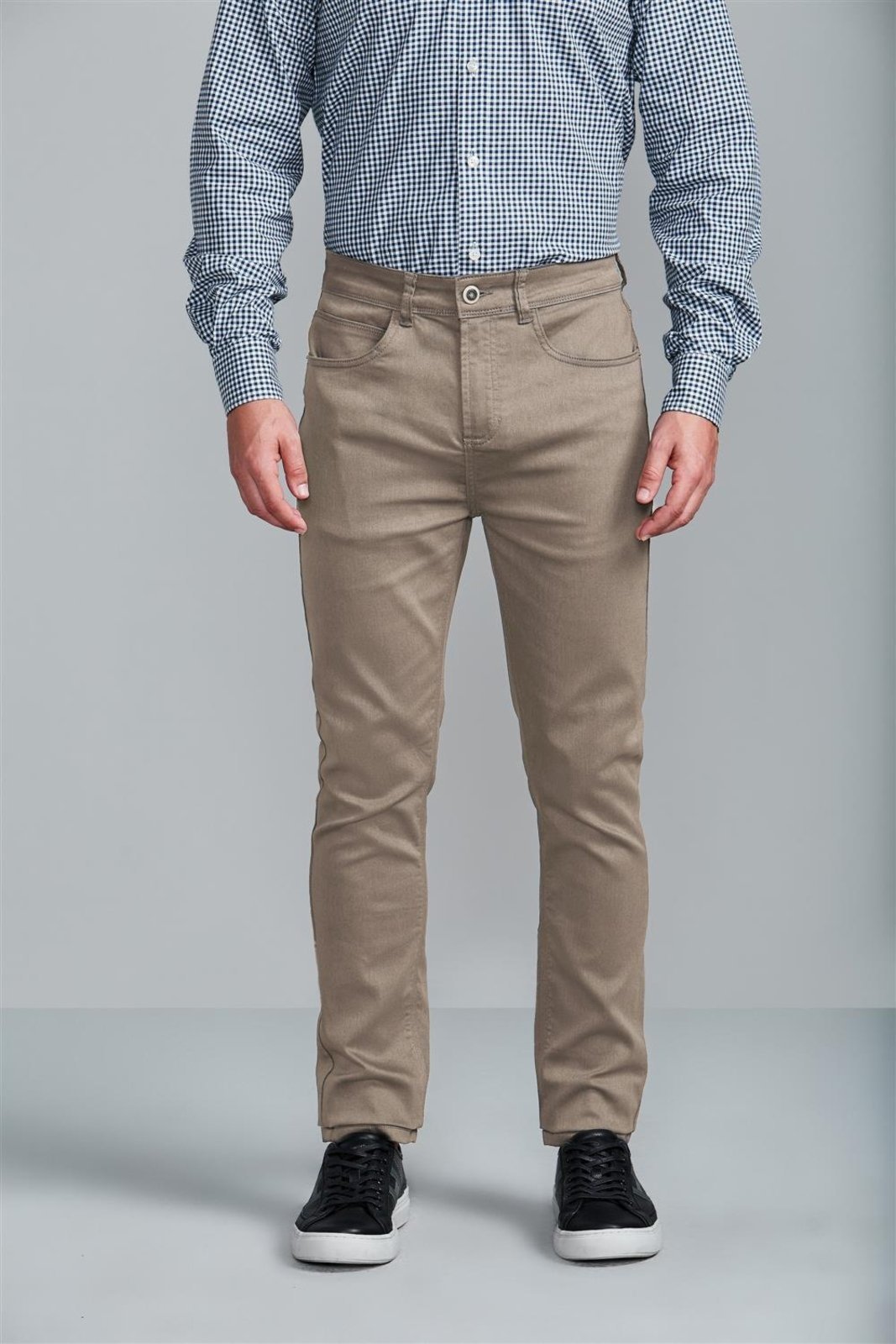 HIGHSTIL Calça Chino Slim Fit – Khaki