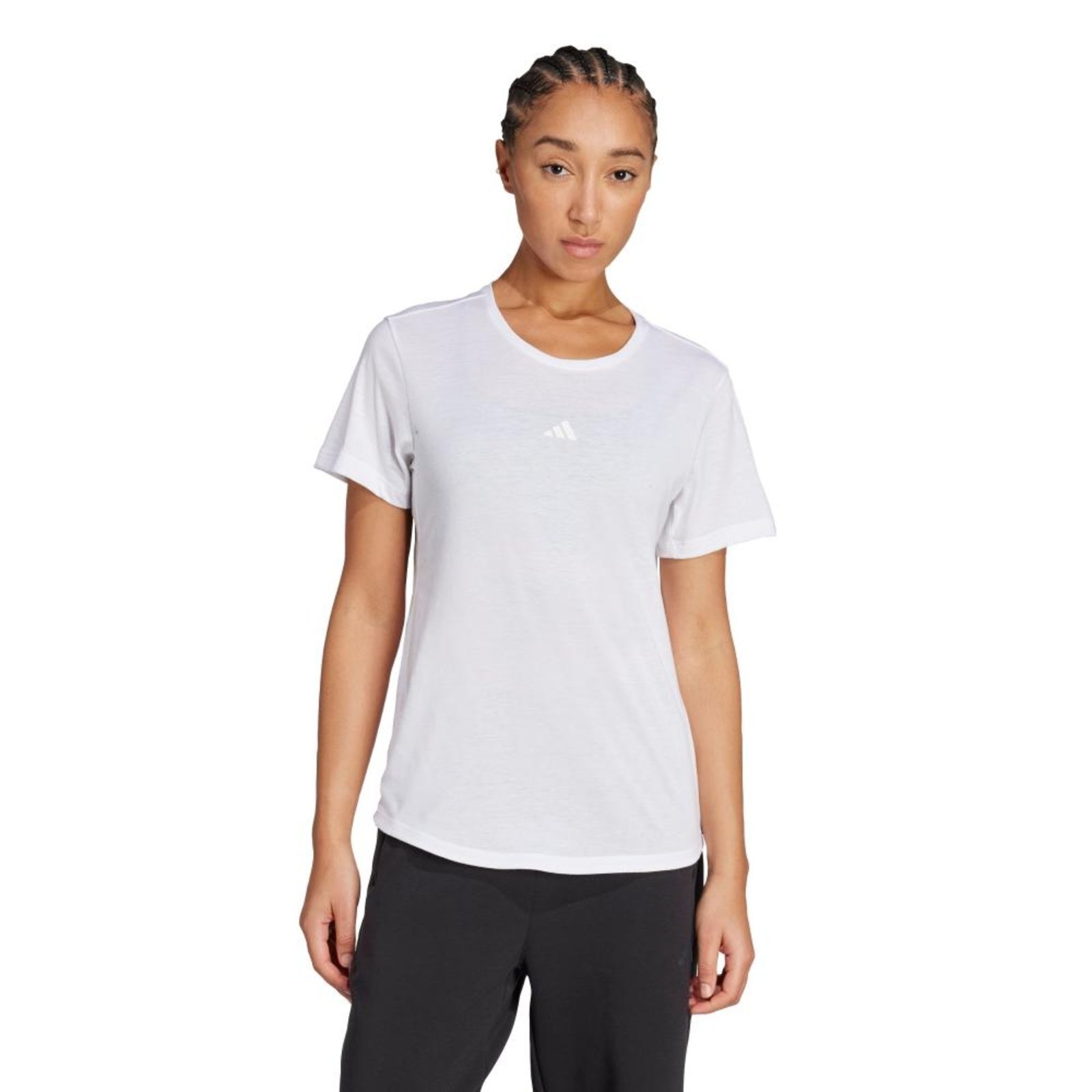 Camiseta Yoga Essentials adidas Performance Branco