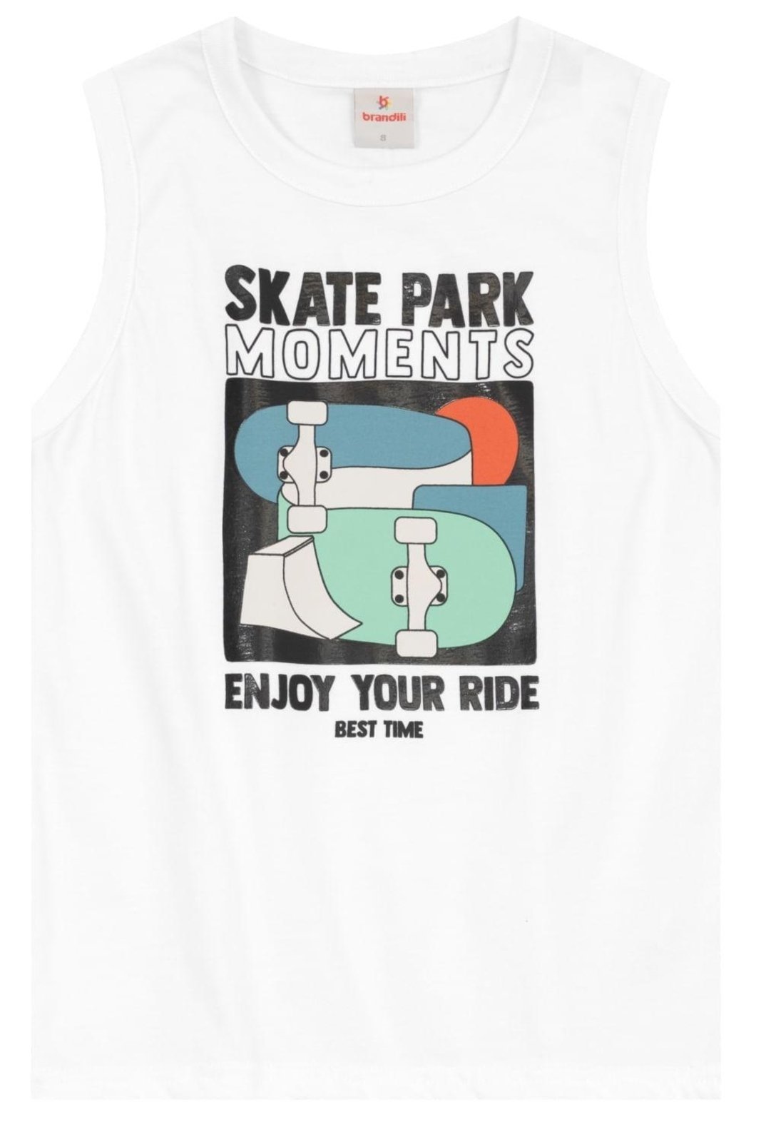 Vista 2 Infantil - Conjunto menino de skate em gel Brandili cinza Brandili cinza