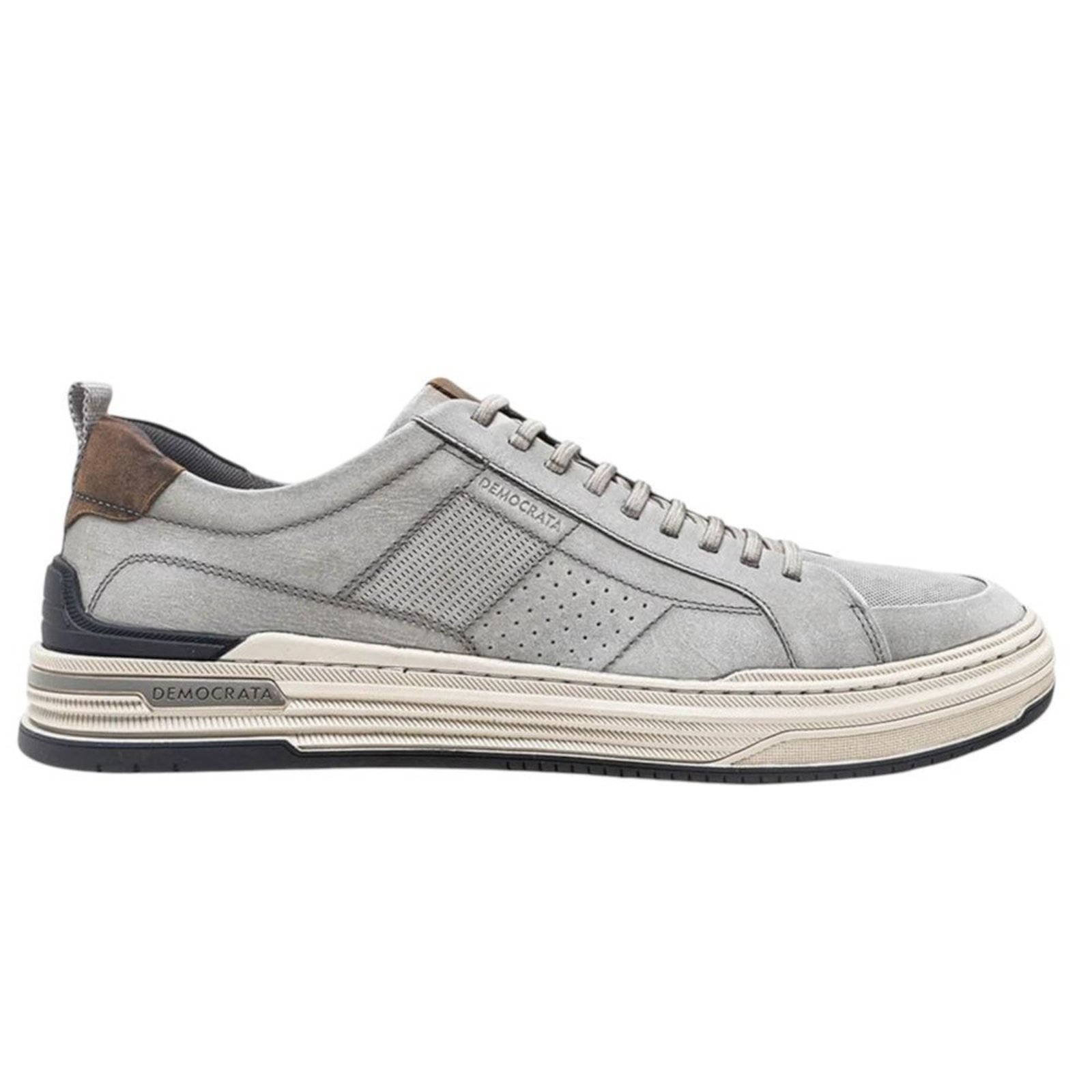 Sapatênis Democrata Denim Mike Masculino - Cinza - democrata