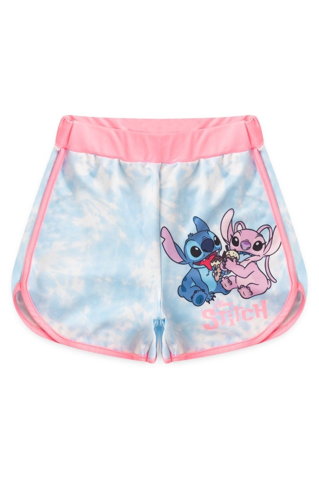 Vista 2 Short Disney Feminino do Stitch azul Disney azul