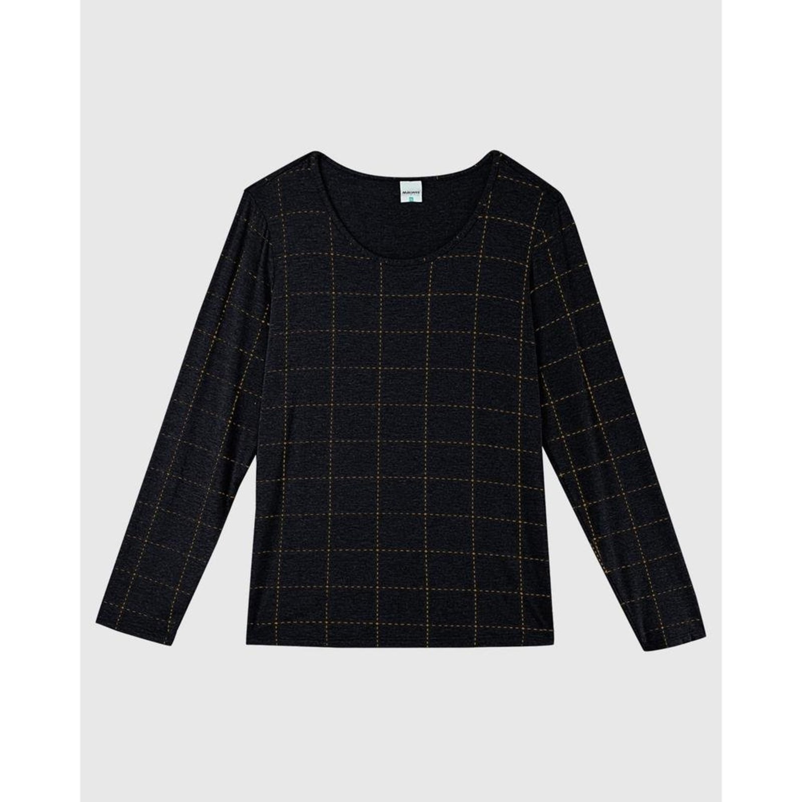 Blusa Xadrez Em Viscose Stretch Malwee Plus