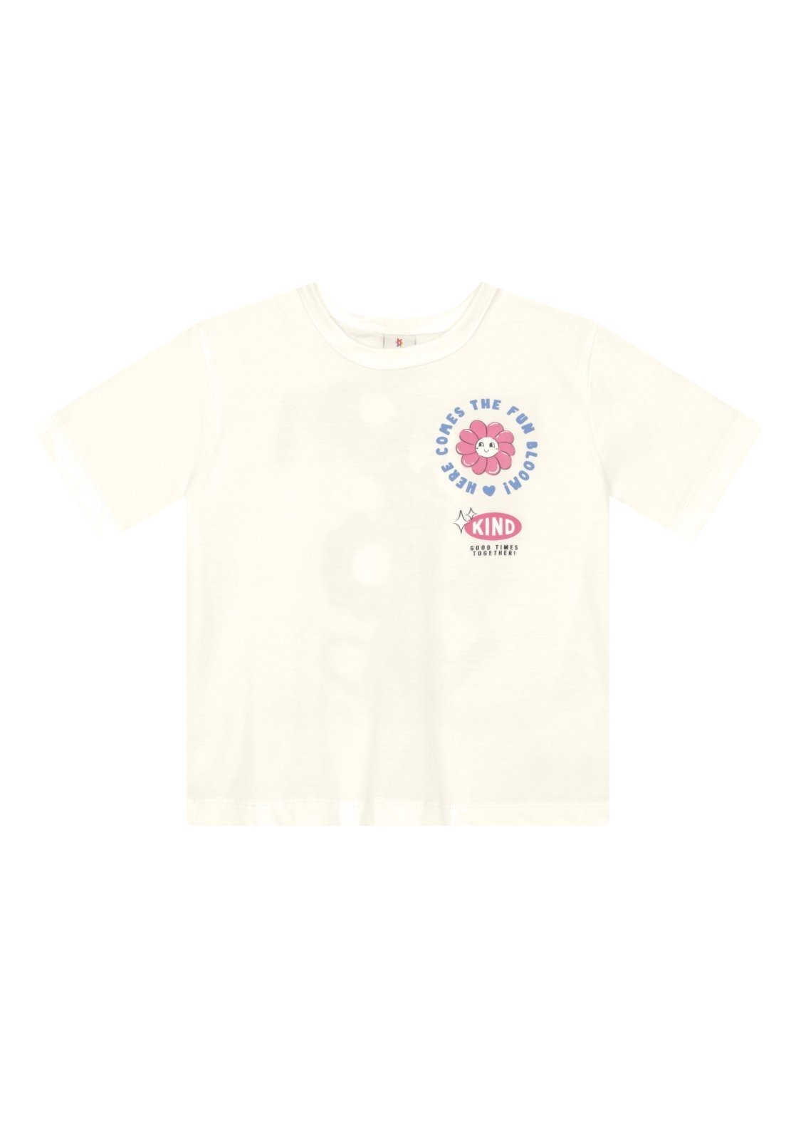 Infantil - Blusa menina em malha com estampa floral Brandili