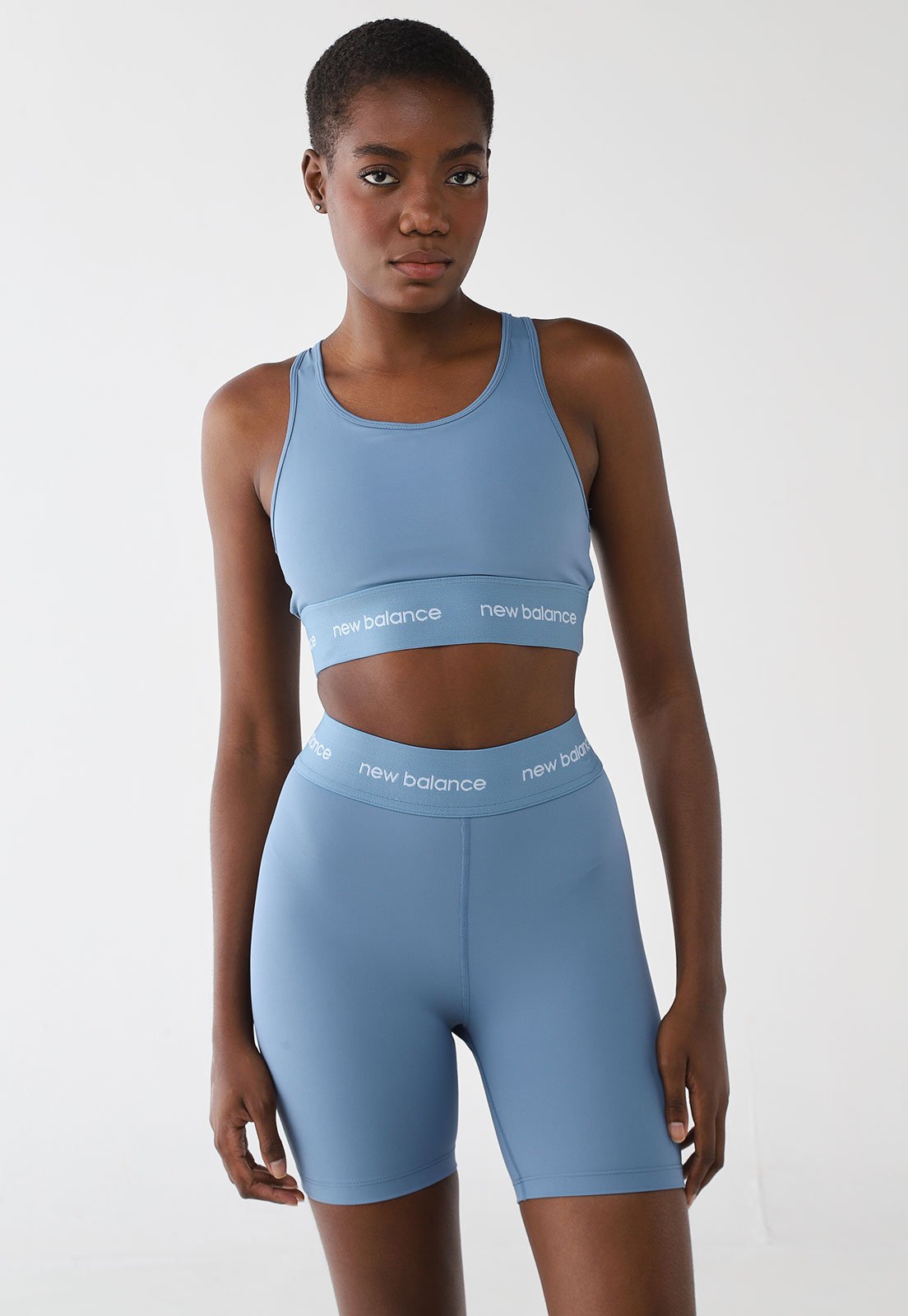 Top Feminino New Balance Sport Essentials Active Azul