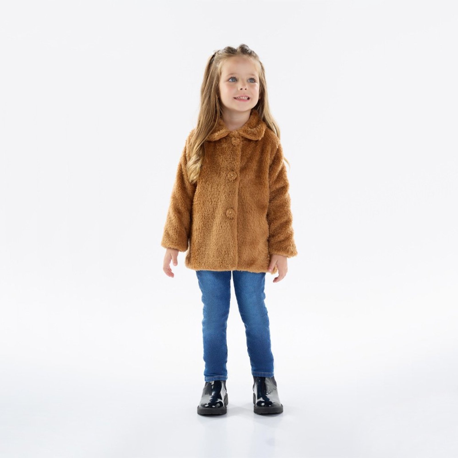 Infantil - Sobretudo Primeiros Passos Menina - Castor - 50212-600 Marrom