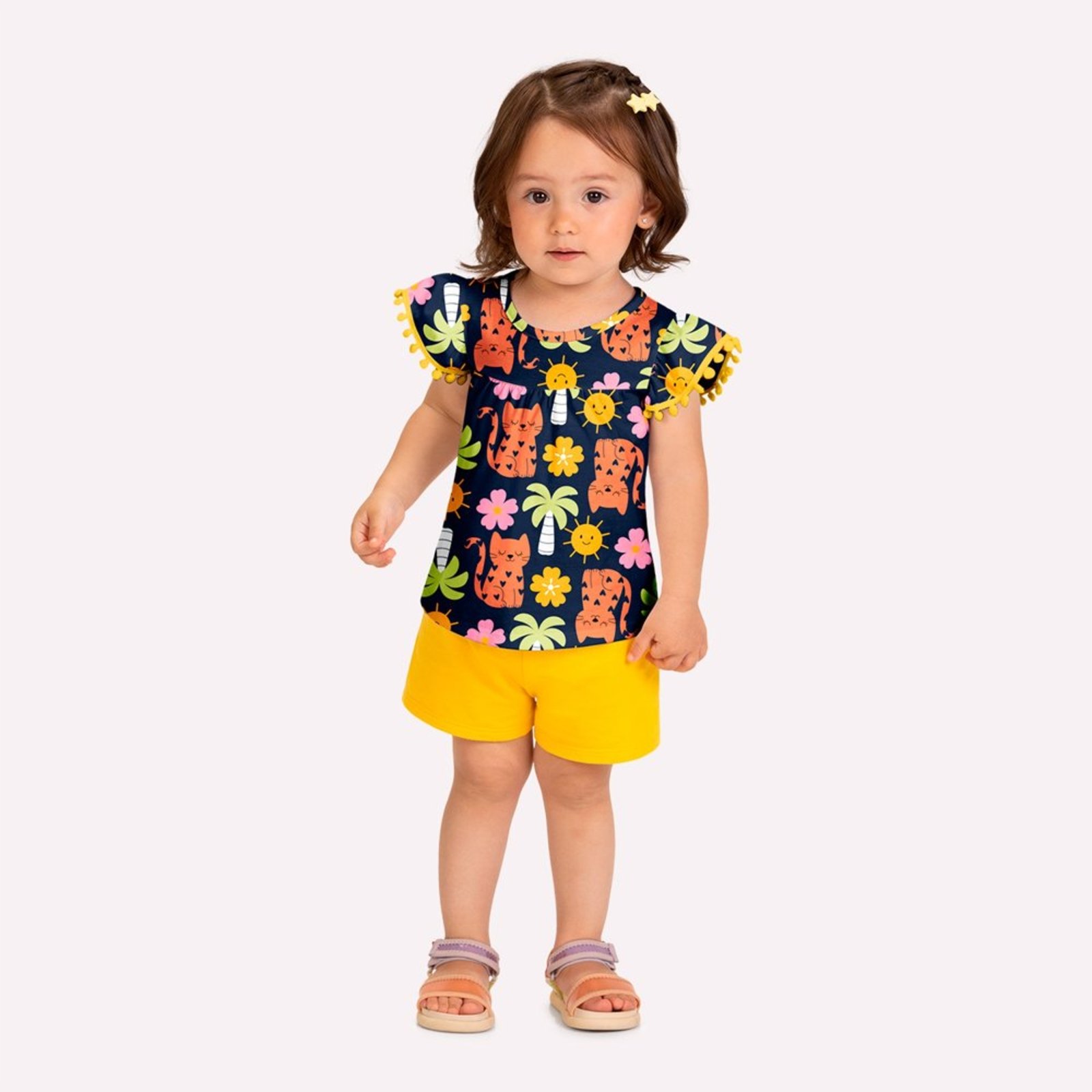 Infantil - Conjunto Menina Gatinhos Kyly