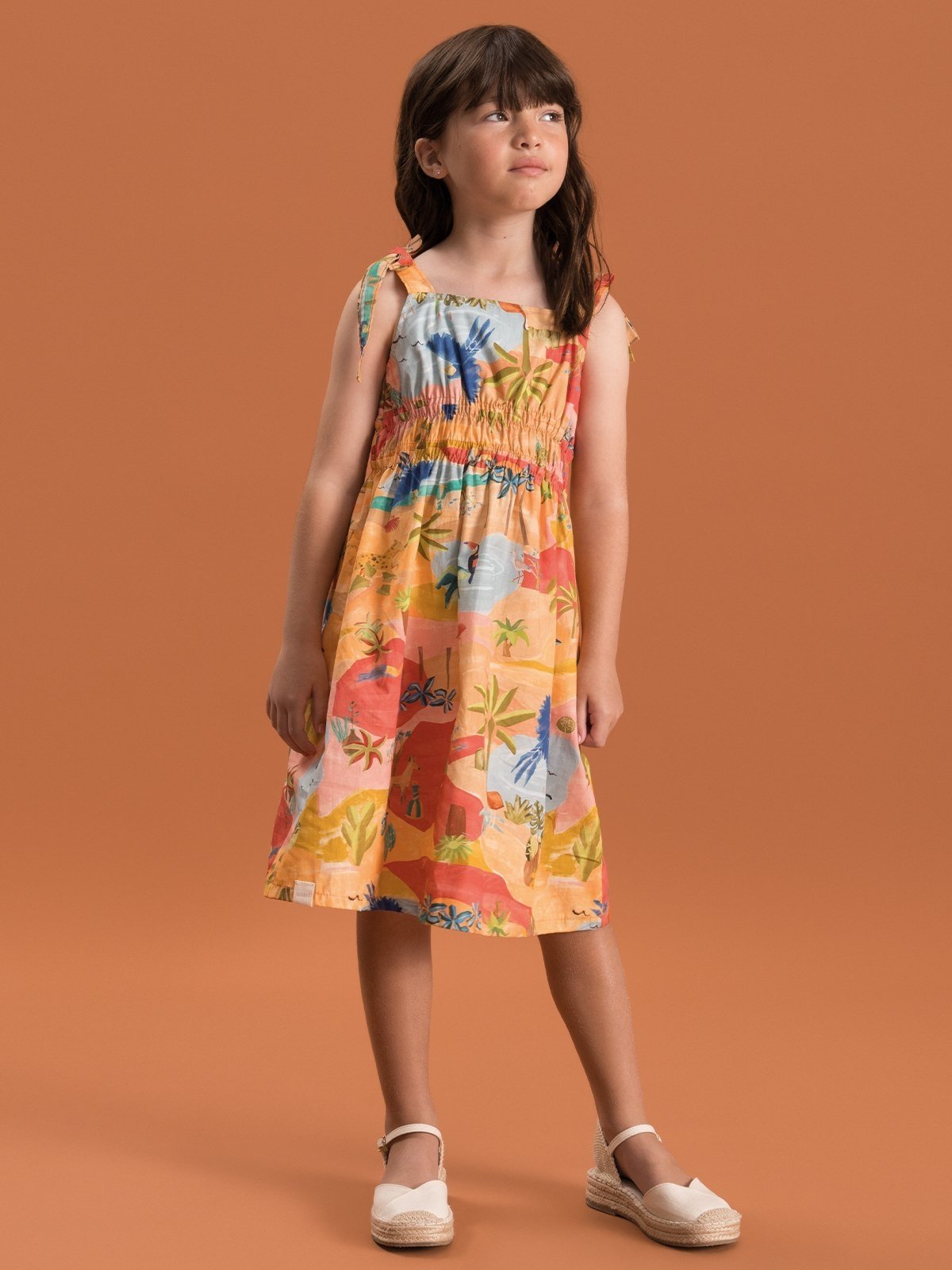 Infantil – Vestido Bugbee em Tricoline Digital