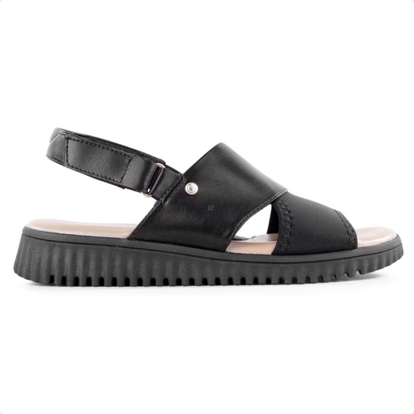 Sandália Comfortflex Total Care Feminina Preto