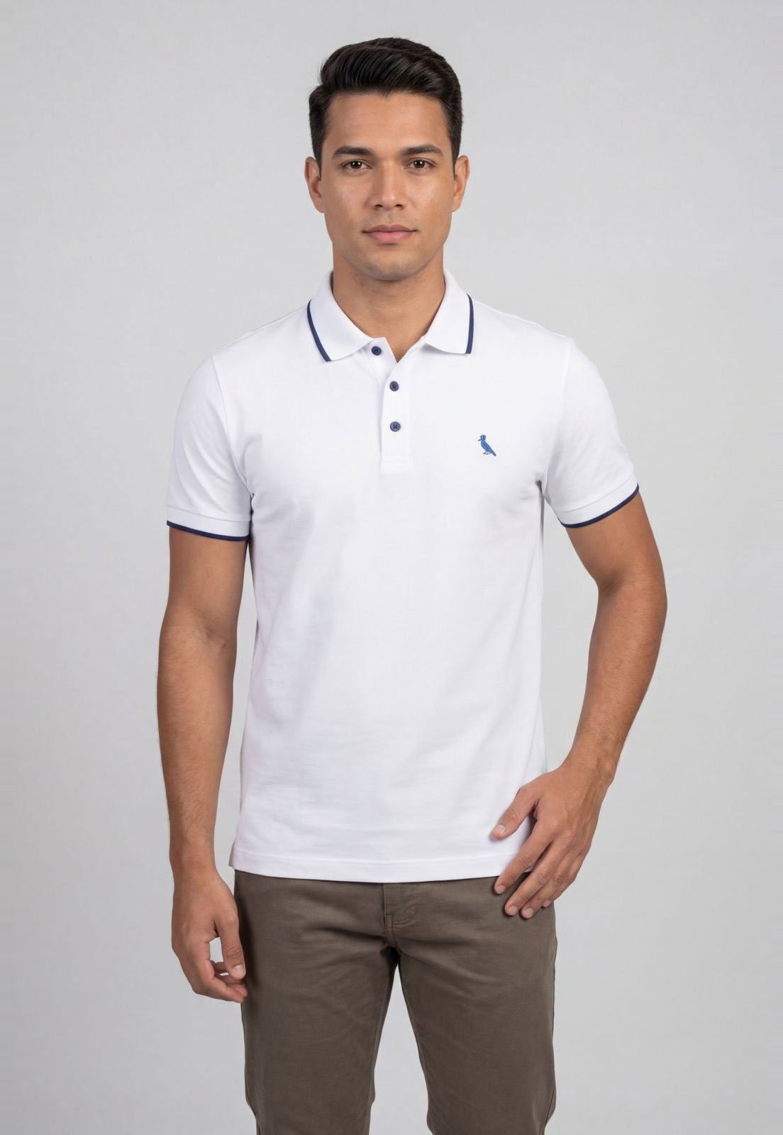 Polo Masculina Reserva Gola Polo Branca