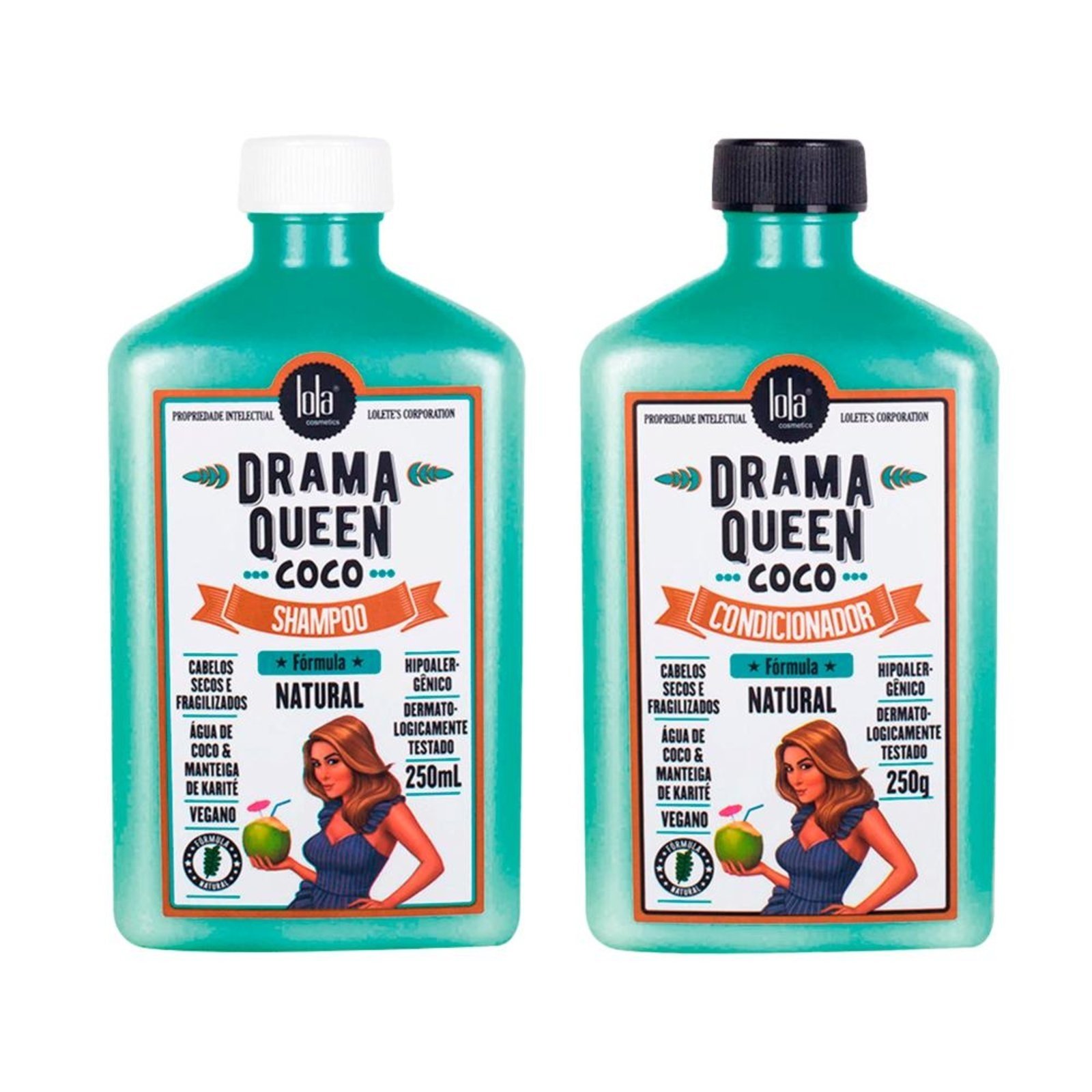 Kit Lola From Rio Drama Queen Coco - Shampoo 250ml + Condicionador 250ml