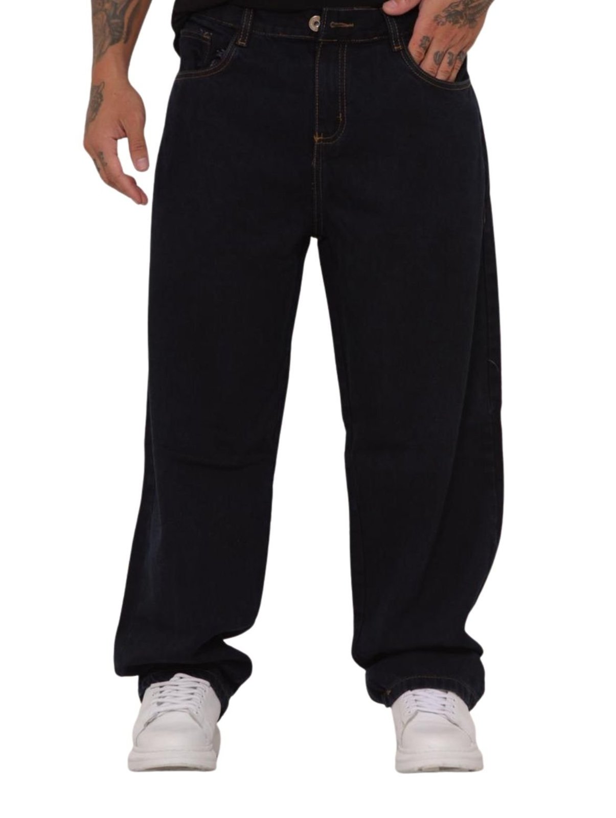 Calça Jeans Masculina Balão Azulão Muito Larga Alleppo Jeans