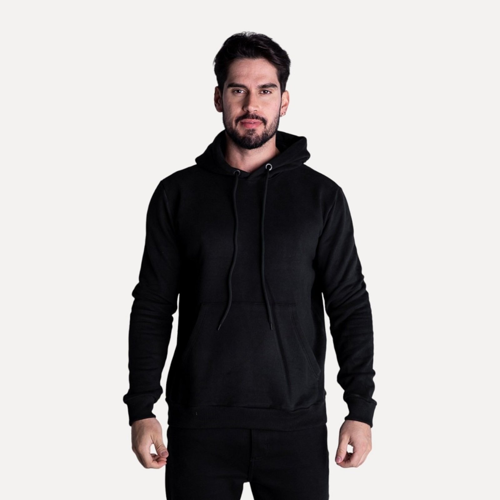 Moletom Forum Com Capuz Preto