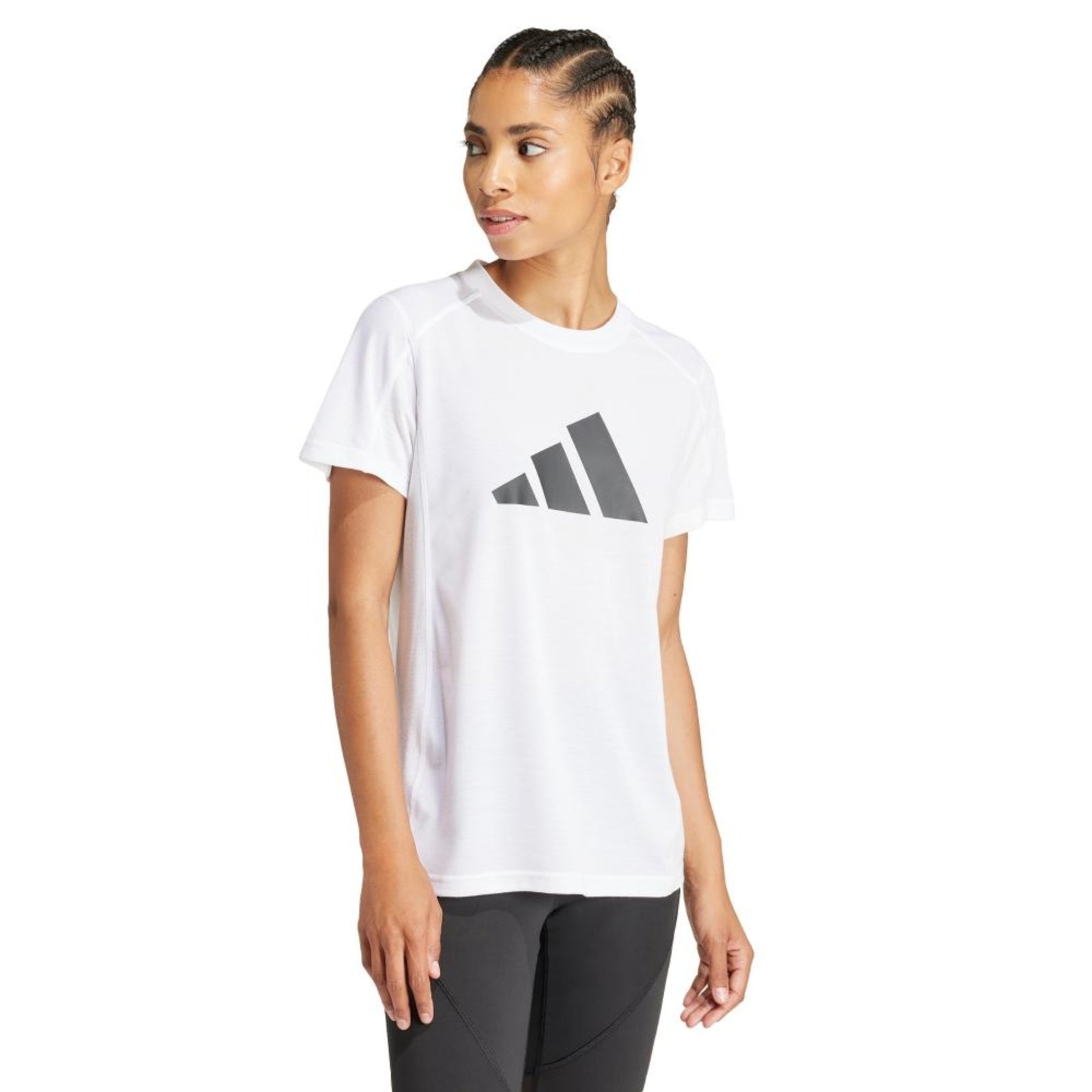 Camiseta Treino Train Essentials Big Performance Logo adidas Performance Branco