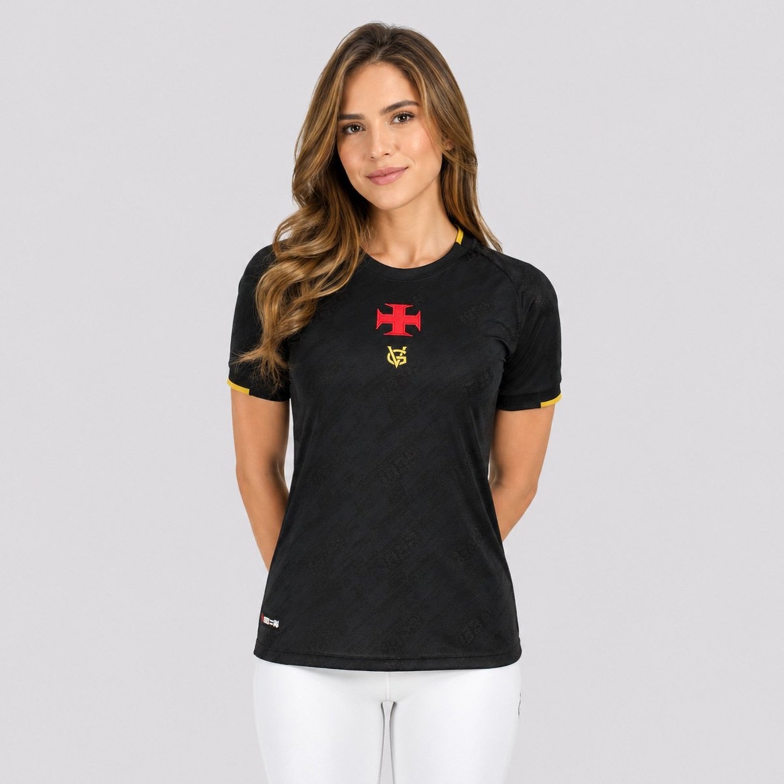 Camisa Vasco Gigante de Ouro Feminina Preta