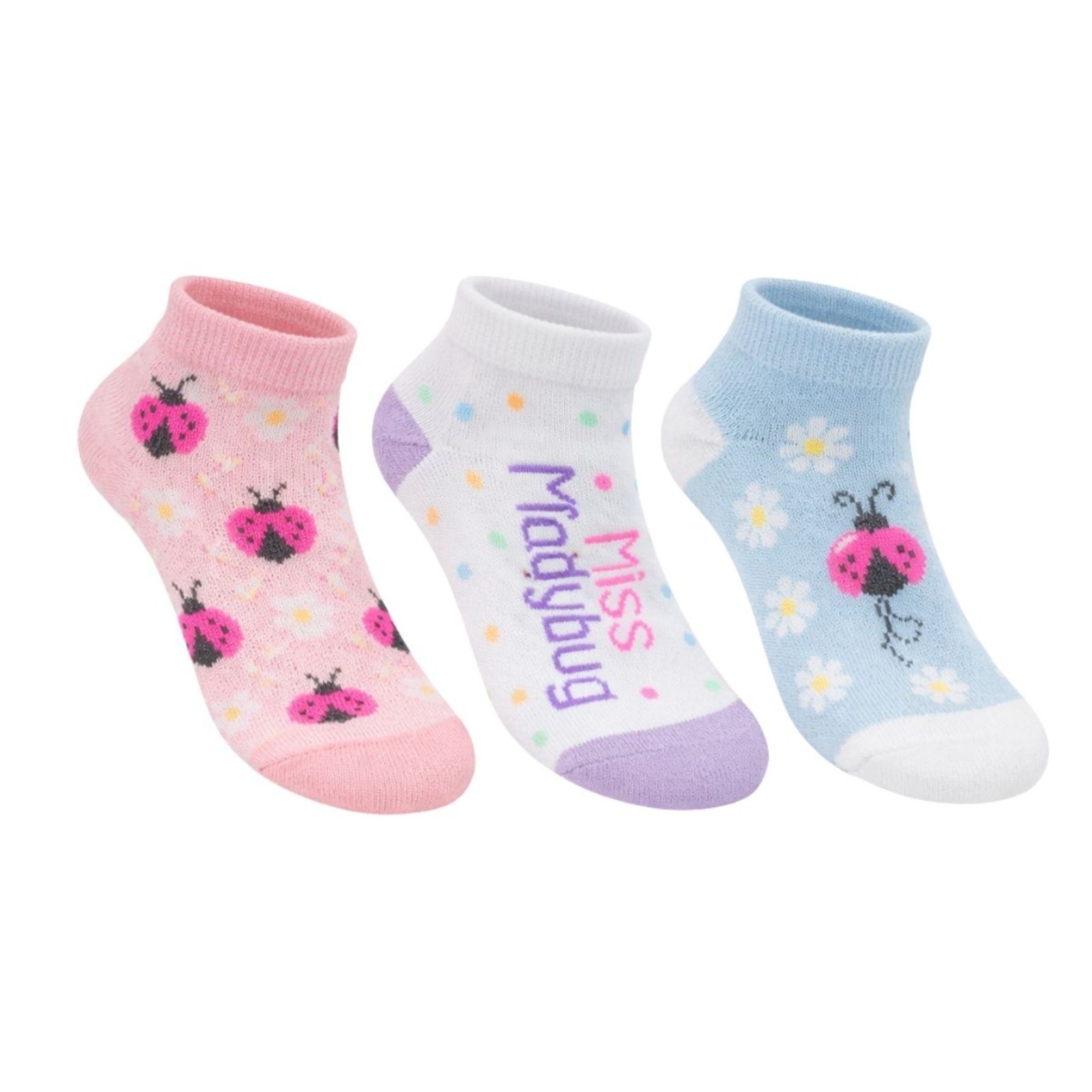 Kit 3 Pares Meias Menina Cano Curto Selene
