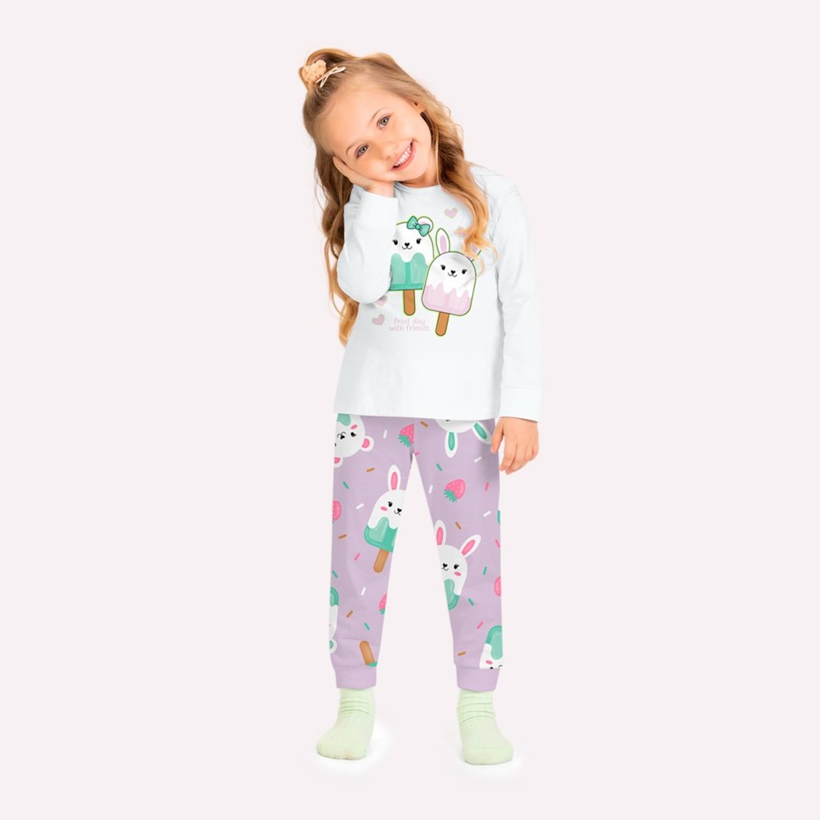 Pijama Menina Picolés Kyly