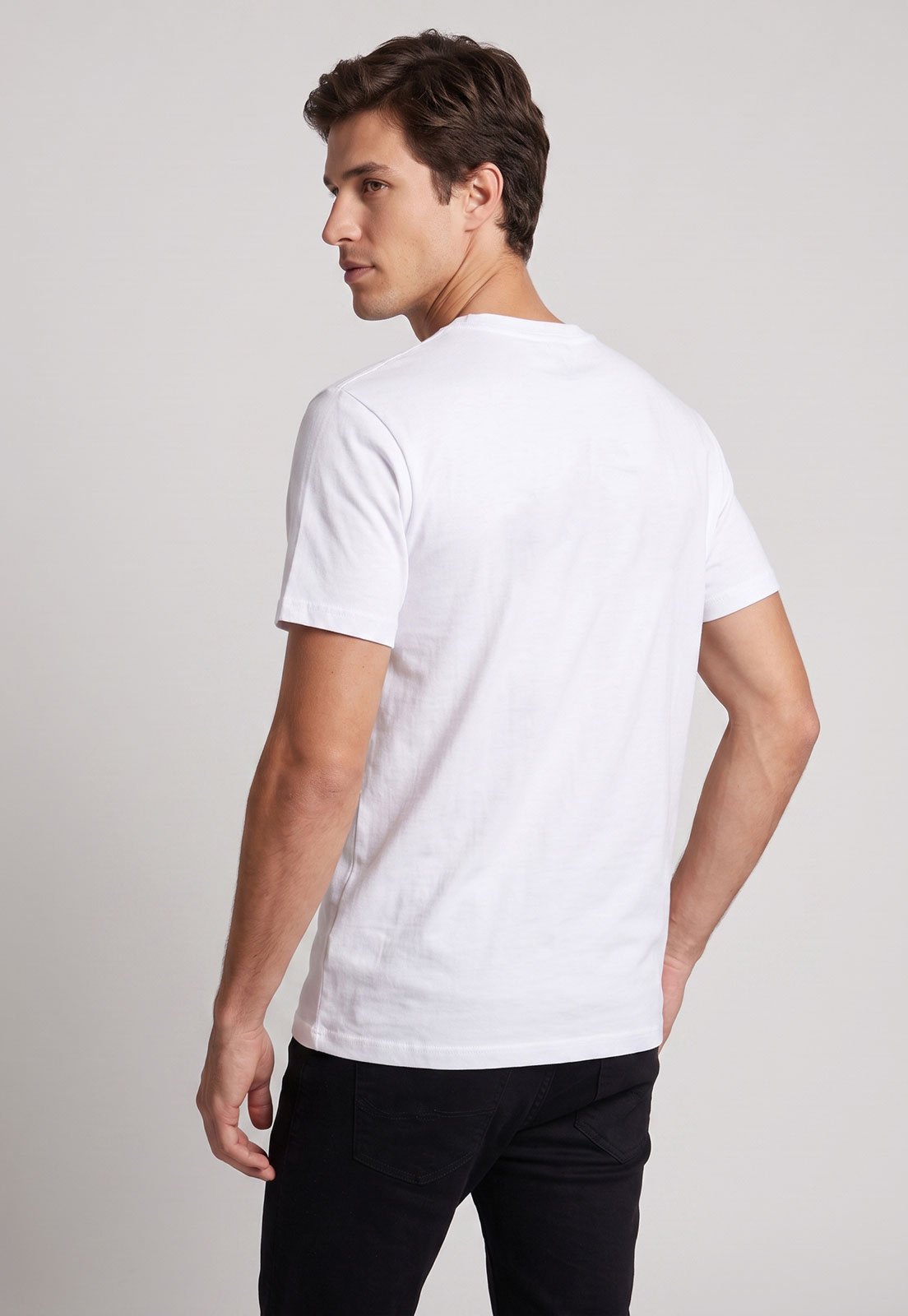 Camiseta Masculina Quiksilver Comp Logo Branca
