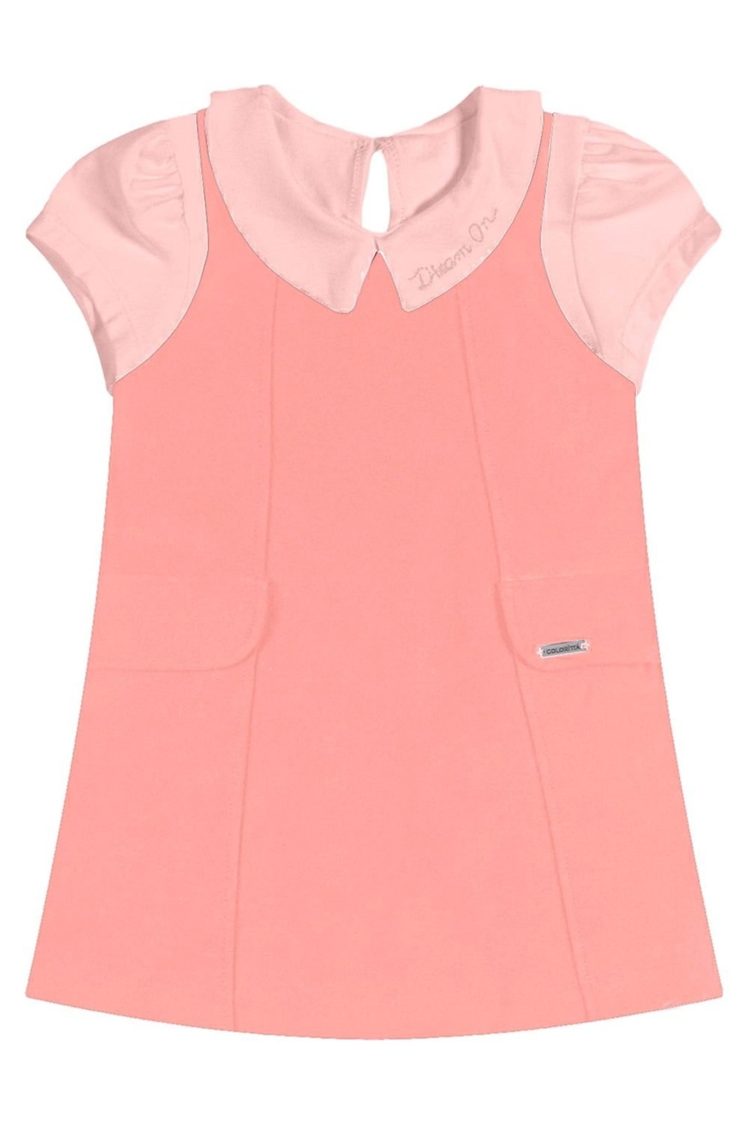 Infantil - Conjunto Menina Blusa e Vestido Colorittá Rosa