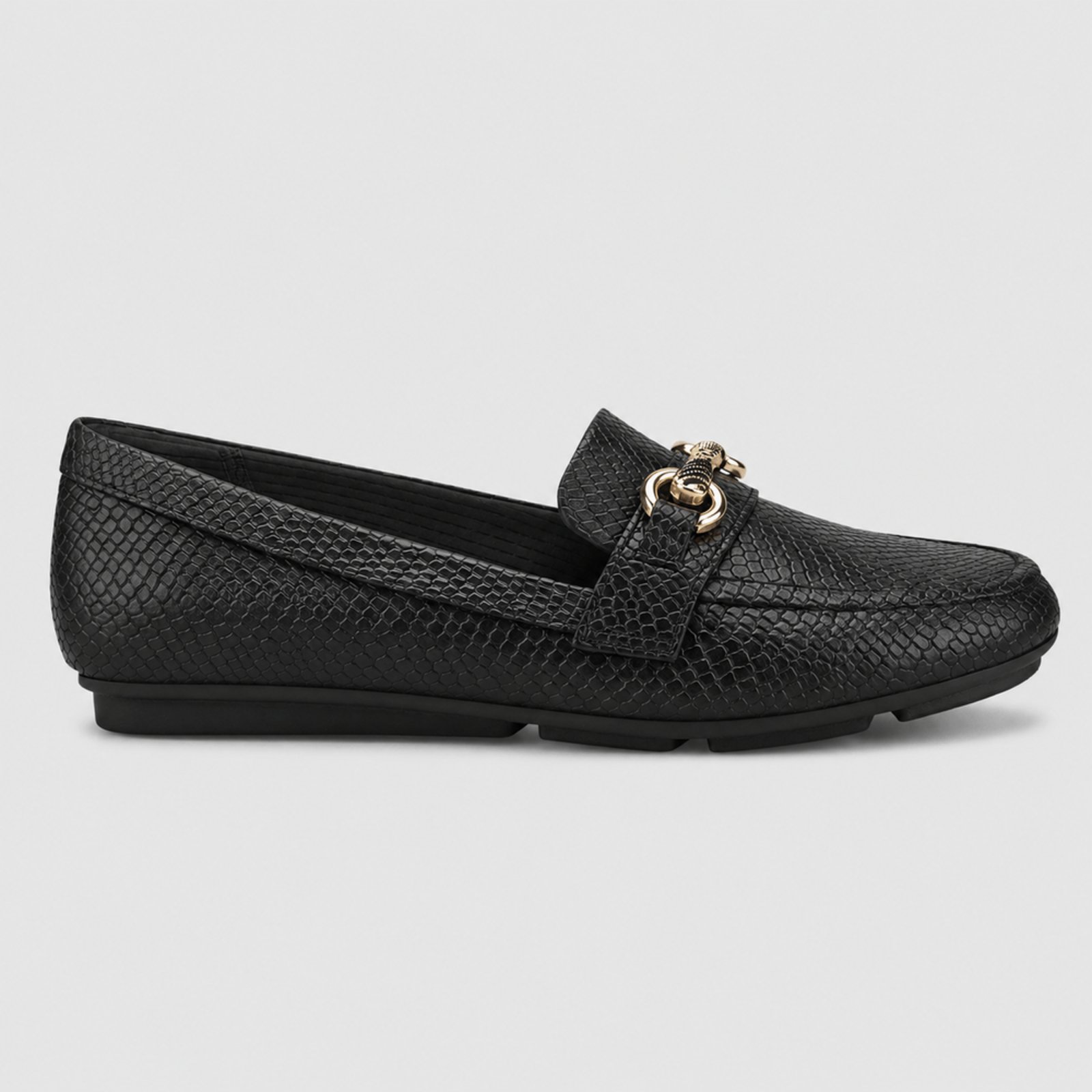 PICCADILLY MAXI - Loafer Michele Salto Baixo Preto