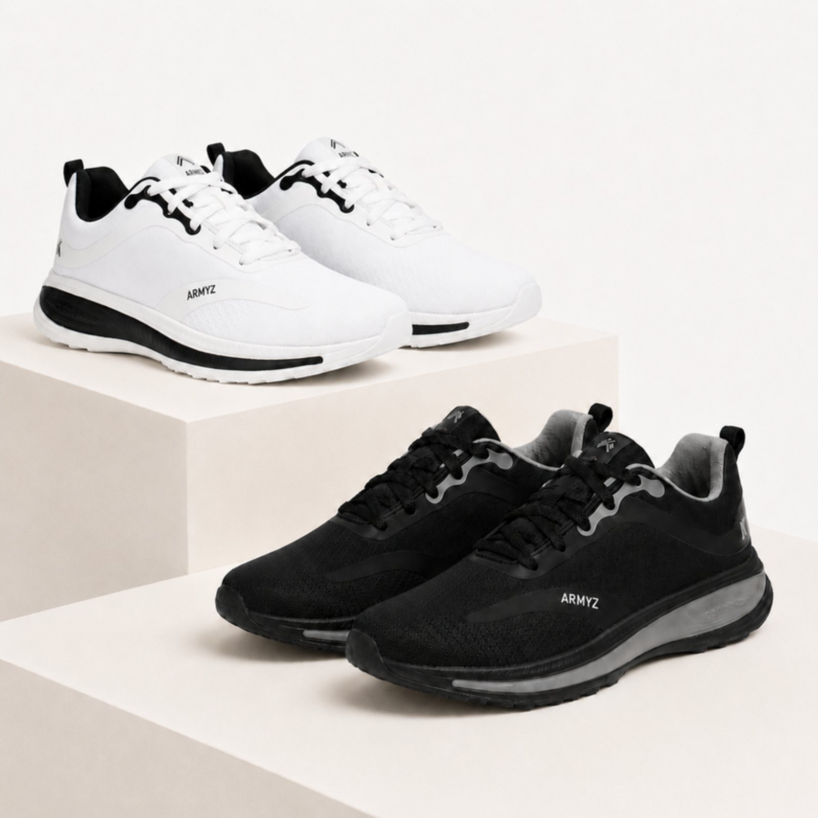 Kit 2 Pares Tênis Masculino Esportivo Respirável Leve Macio Antiderrapante