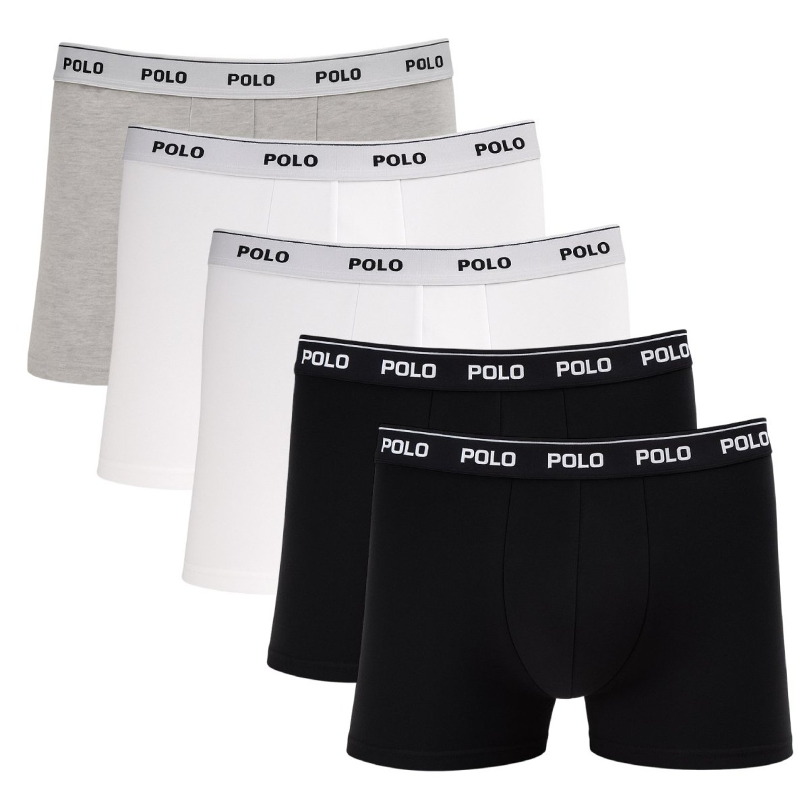 Kit 5 Cuecas Boxer Polo Star Algodão Sortida