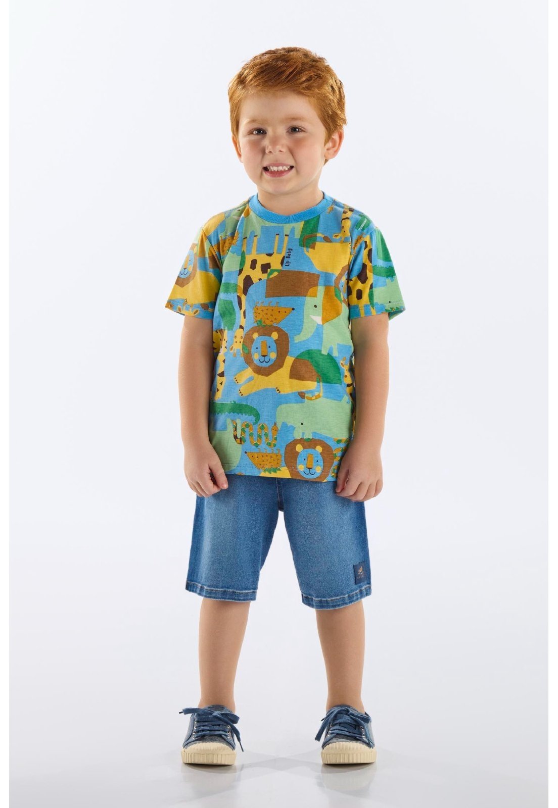 Infantil – Camiseta Masculina Algodão Up Baby Azul