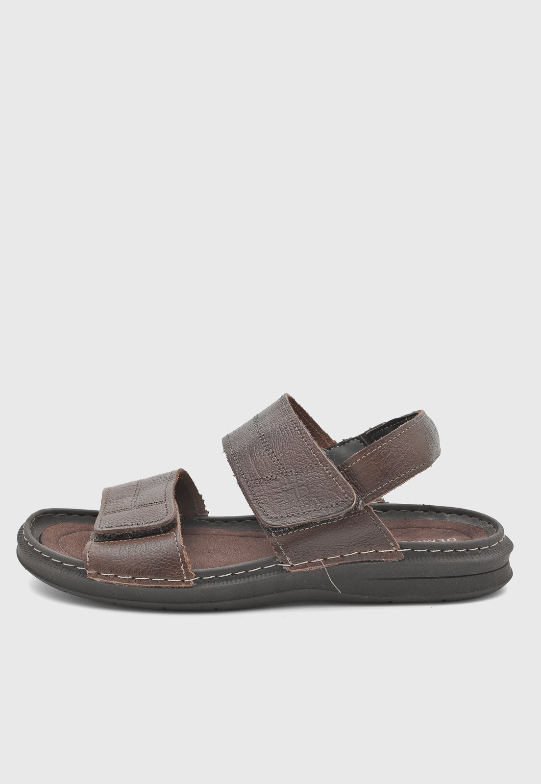 Sandália Masculina Democrata Lazy Couro Marrom