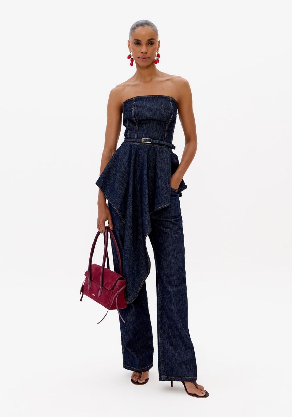 Calça Jeans Reta Cintura Média Lança Perfume