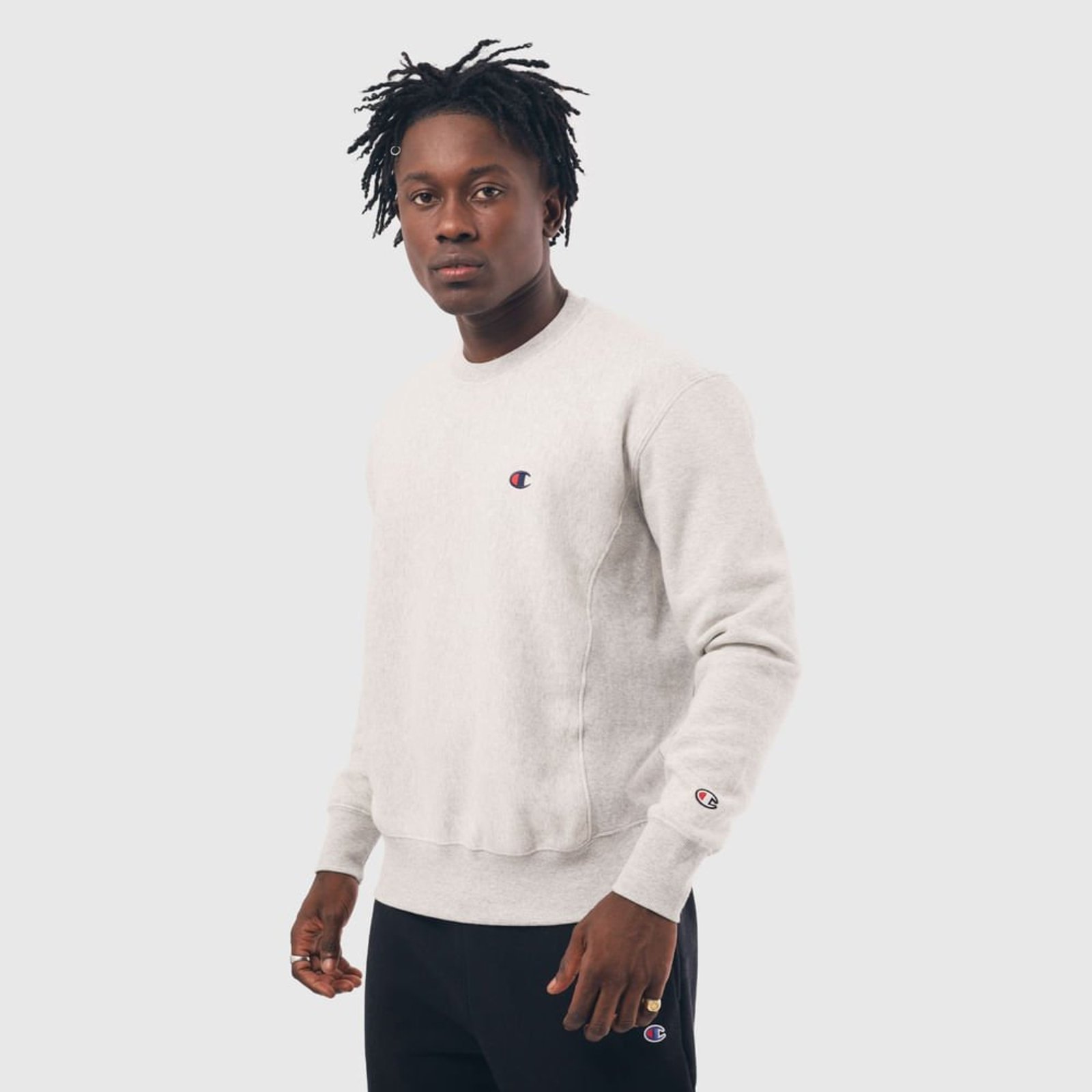MOLETOM CHAMPION LIFE CREWNECK REVERSE WEAVE C LOGO
