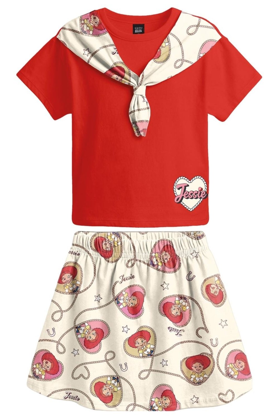 Infantil - Conjunto menina Toy Story em meia malha Brandili