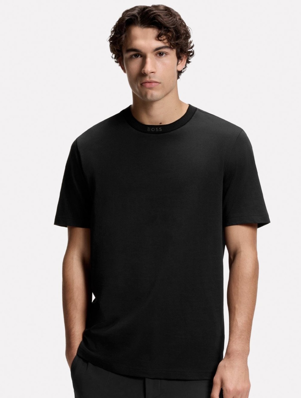 Camiseta Hugo Boss Masculina Regular Fit Tee 5 Preta