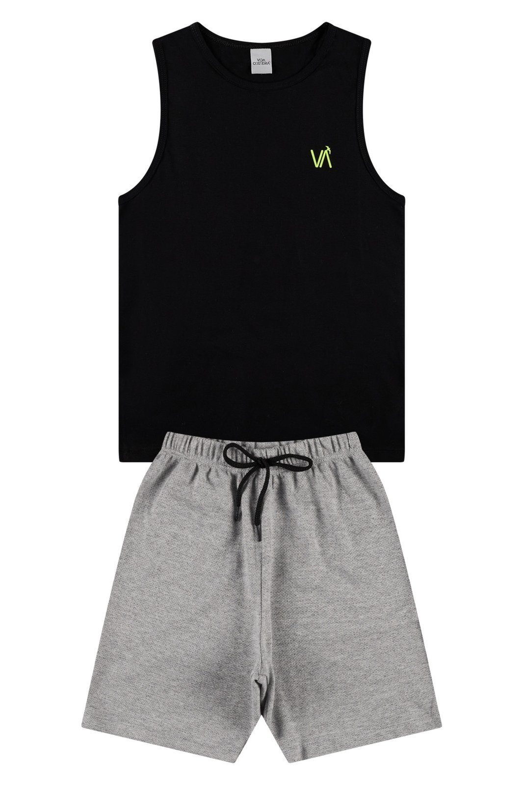 Vista 3 Infantil - Conjunto Menino Essencial VIDA COSTEIRA preto VIDA COSTEIRA preto