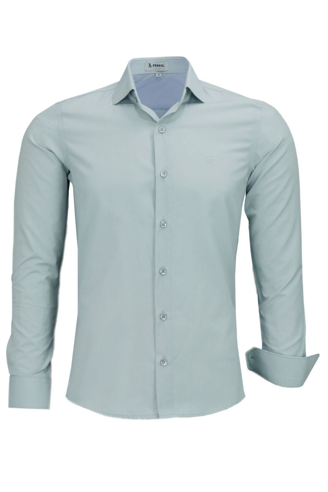 Camisa Masculina Amil Social Slim Fácil De Passar 1783