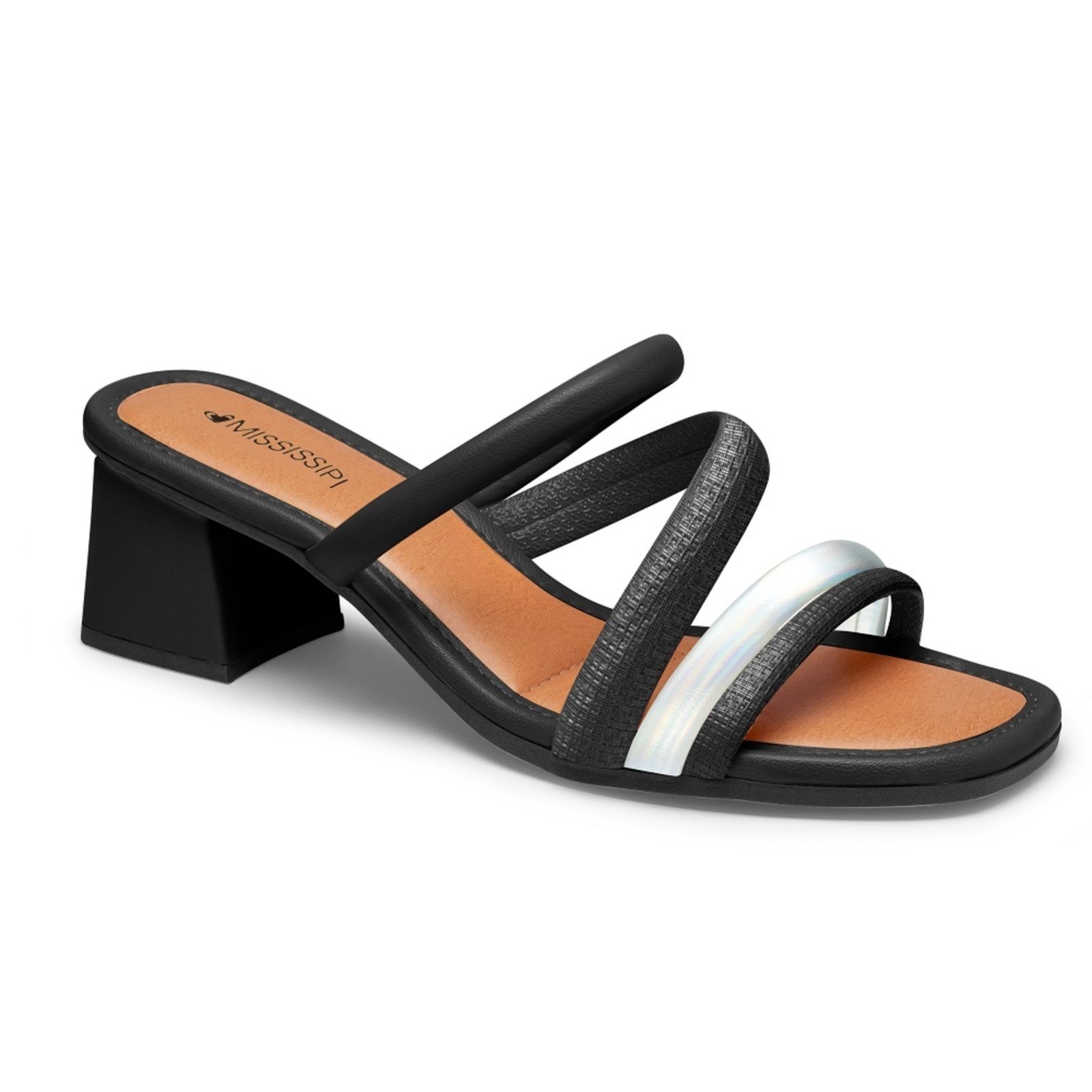 Tamanco Salto Mississipi MI261 Feminino – Preto