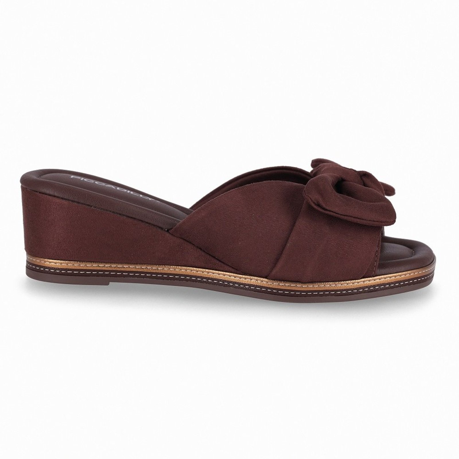 Tamanco Anabela Piccadilly 409073 Feminino - Marrom Cacau