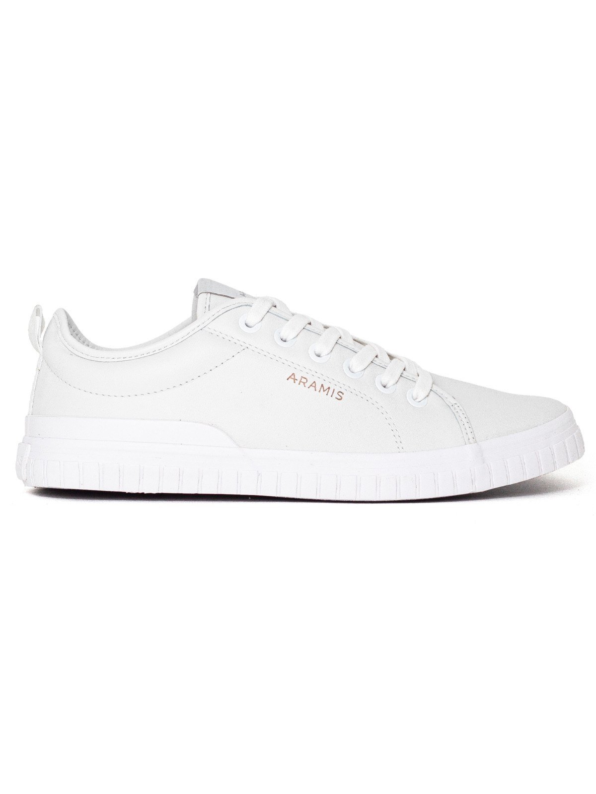 Tênis Masculino Aramis Casual Deep Couro Confortável Costurado Branco Extra White