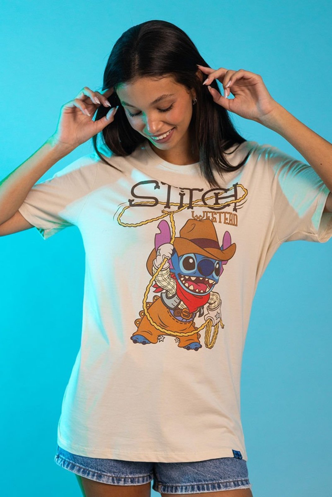 Camiseta Disney Stitch Cowboy