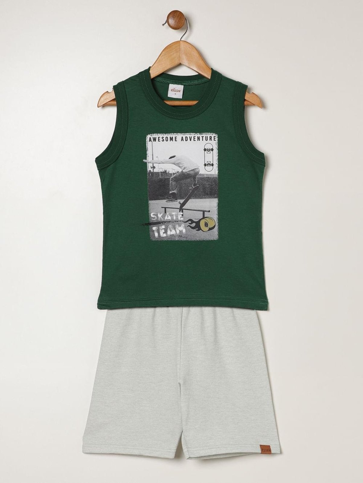 Infantil - Conjunto Moletinho Para Menino - VERDE